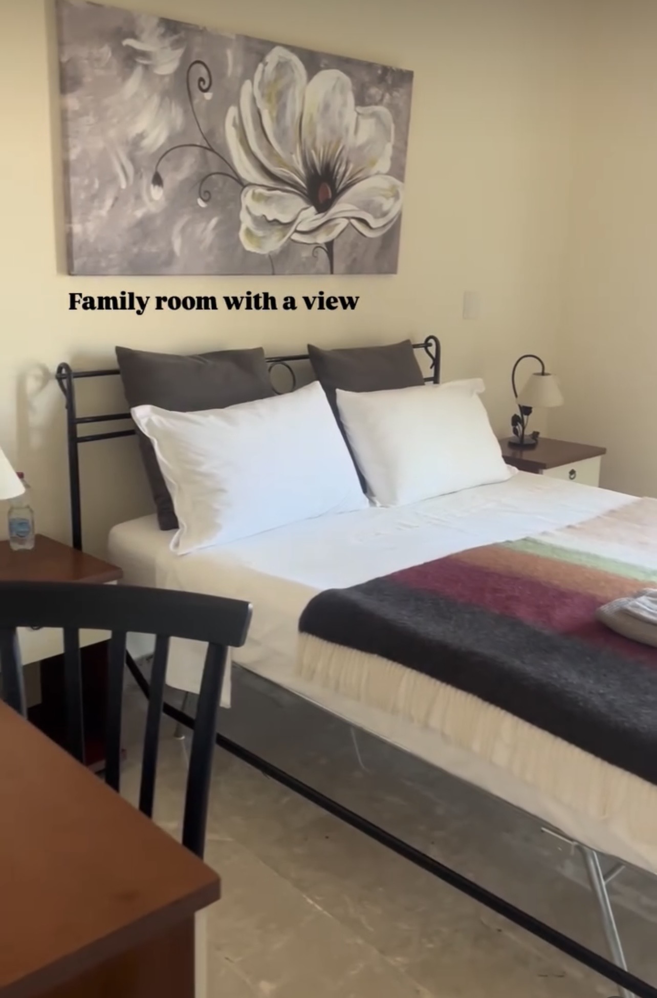 Bedroom with a view at Salemi Rooms